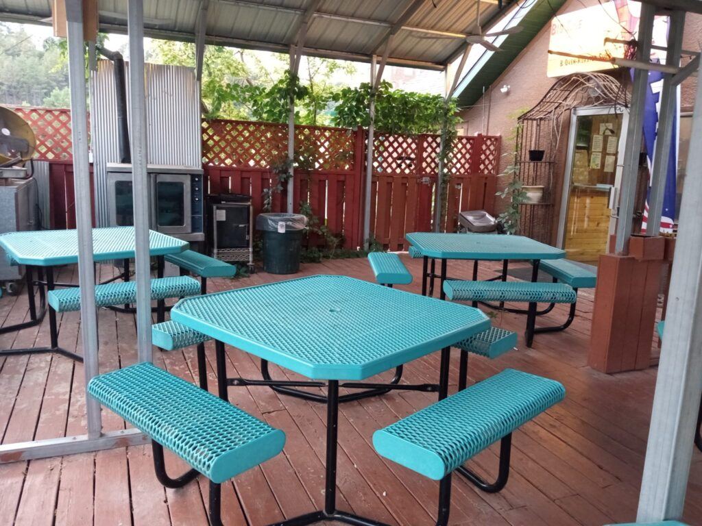 Outdoor seating area
